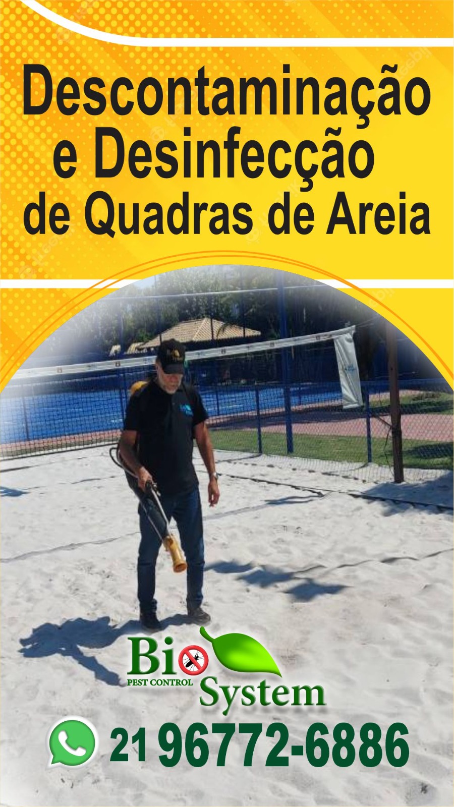 Contato - Desinfecção de Quadra de Areia - Rio de Janeiro